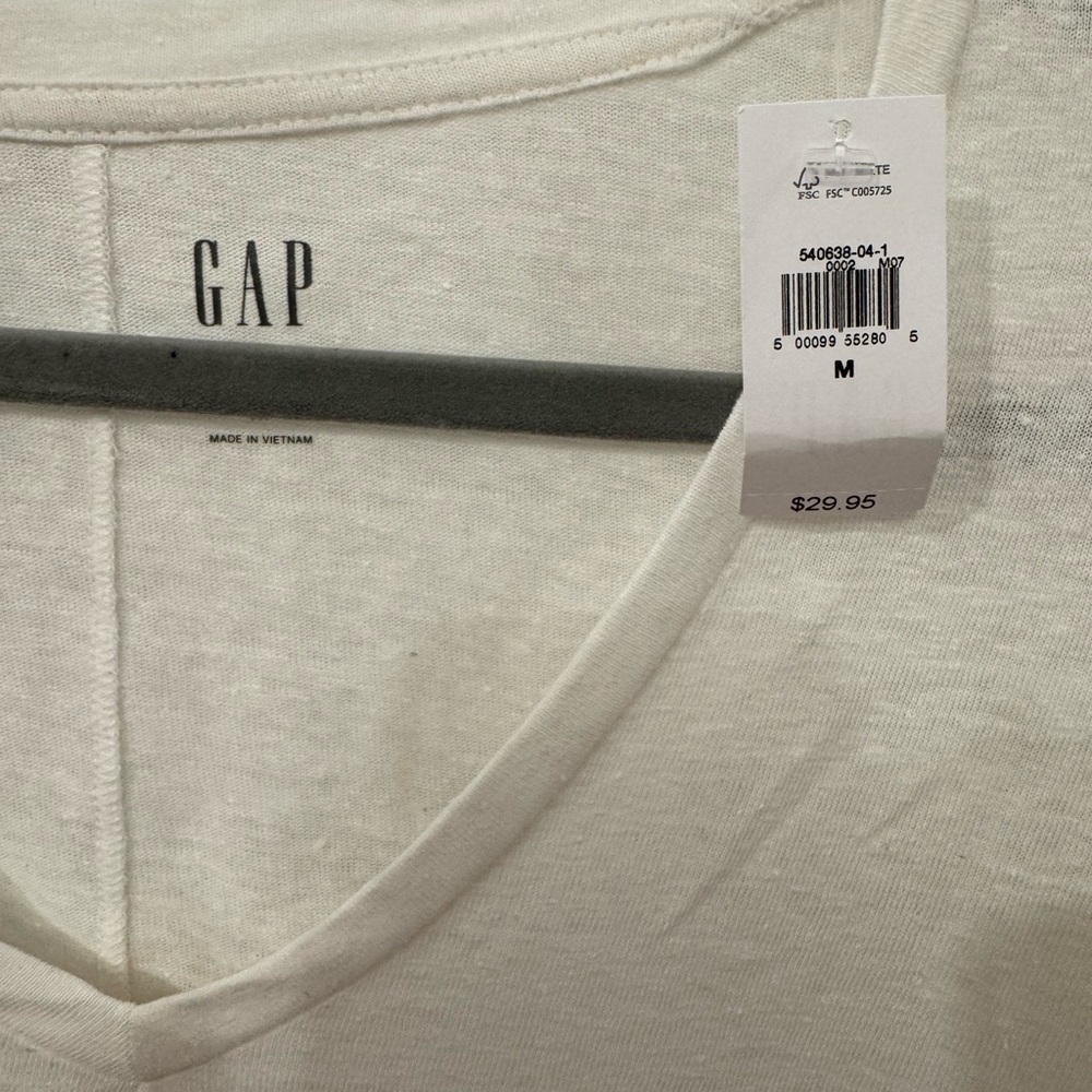 J. Crew White Fitted Short Sleeve Tee